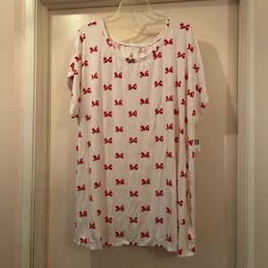 Disney Parks Minnie Bows Cross Back Long T-Shirt
